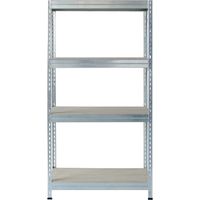 Stabil kit e'tage're quatre e'tage'res 100x40x176h cm en tole galvanise'e e'tage'res avec tiges casse'es capacite' max 700 kg