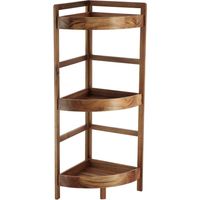 Eckschrank 3 regale akazie - akazie - Tendance