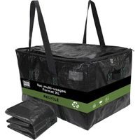Pack and Move - Lot 2 Sacs Rangement Recylés - 55 x 35 x 30 cm - Poignées solides - Déménagement et Transport - Ultra Résistant - Réutilisable - 55L
