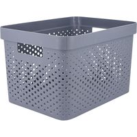 Cesta Mediana de Ordenación Rectangular con Tapa Zest 7house