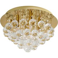 Lindby Lámpara de techo 'Gillion' en Dorado Cristal