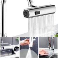 Nouveau Robinet De Cuisine Cascade, Robinet D'évier De Cuisine, Robinet De Cuisine Pivotant À 360 Degrés, Robinet De Cuisine 3 Fonctions, Robinet De Cuisine Haute Pression
