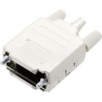 Capot SUB-D 9 pôles MH Connectors 6260-0105-01 plastique, métallisé 180 ° argent 1 pc(s) D14474