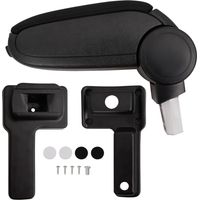 Reposabrazos para coche ABS negro 14,5x32x(27-46) cm vidaXL