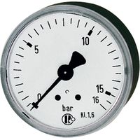 Riegler Standardmanometer, KS-G., G 1/4 hinten zentrisch, 0 - 1,6 bar, Ø 50