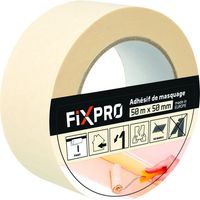 Ruban Adhésif Crêpe Blanc Masquage Peinture Professionnel - Fixpro