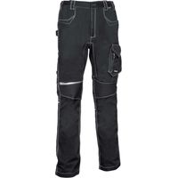 Cofra Arbeitshose Knien aus Rippstrick, Stretch schwarz 60