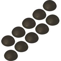 vasalat Wandtürstopper Set - Türpuffer 32mm, Höhe 12mm - Türstopper selbstklebend ideal zum Schutz von Wand & Tür, braun - 10 Stück