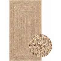 Vidaxl – Tapis ZIZUR 80x150 cm aspect jute – Résistant aux UV – Pour intérieur et extérieur – Nettoyage facile