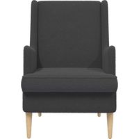 vidaXL Armchair Dark Grey Bouclé