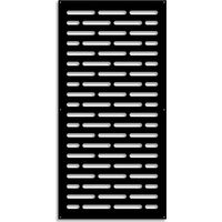 HOT DOG - Panneau ajouré en PVC - Brise-soleil - Dimension : 47x94 cm - Couleur : noir