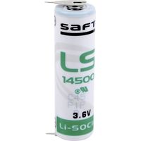 Pile spéciale LR6 (AA) lithium Saft LS145002PF picots à souder en U 3.6 V 2600 mAh 1 pc(s)