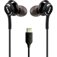 UrbanX OEM 2021 Stereo Headphones for Galaxy Z Flip 5G Braided Cable - Designed- with Microphone (Black) USB-C Connector (US Ver