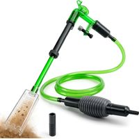 2-in-1 Aquarium Waterwisselaar met Sifon en Grindreiniger, Slibzuiger voor Waterverversing en Reiniging, Aquarium Accessoires,Koop één, krijg één gratis