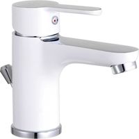 EISL Wasserhahn Bad Einhebelmischer Badezimmer Badarmatur Waschtischarmatur Waschbecken Waschtischbatterie Modern Flacher Auslauf NI075DINWCR