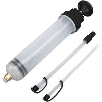 Extracteur de Liquide Manuel 200 ml Seringue à Vide Huile Frein ABS Transparent Double Joint