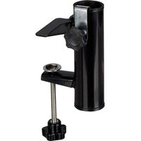 Balcony Umbrella Stand, Outdoor Garden Umbrella Stand Bench Deck Umbrella Stand Adjustable Umbrella Stand for Outdoor Beach Garden Balcony (Black)