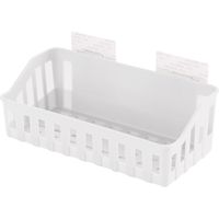 Étagère de douche adhésive pour salle de bain, support mural, beige