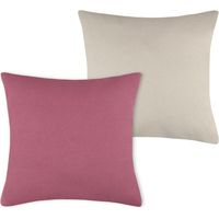 Coussin DUO 50x50 violet beige clair