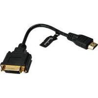 Adaptateur HDMI vers DVI - CONNECTLAND - 20 cm - Noir - HDMI MALE - DVI-I FEMELLE