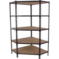 Simonrack moderne Anthrazit-Eckregal 5 Ebenen