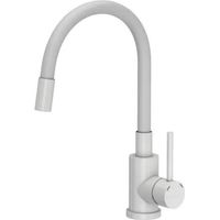 Steiner Quadron Maggie grifo de cocina blanco mate 360°