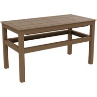 Table basse 90x45 Click-Clack Resol plastique marron