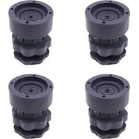 4-Piece Universal Adjustable Rubber Shock Pads for Washers, Dryers, Refrigerators