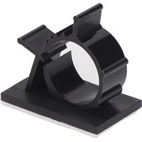 100 attaches de câble auto-adhésives réglables, pinces de gestion de câbles réutilisables en nylon PA66 noir YX 1316 (13 x 16 mm / 0,5 x 0,6 po)