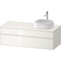 Lavabo de consola Duravit Zencha, 1300x550mm, 1 extraíble, 1