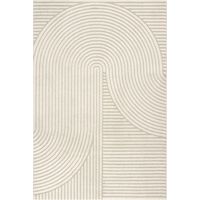 Tapis salon et chambre 200x290 beige rectangle tissé motif simple LYN9 B