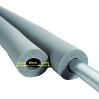 AEROFLEX® SH Rohrisolierung, Rohrdämmung - 2m, Flexibler Dämmstoff aus Geschlossenzelligem Schaum Kautschukbasis, Schwarz - 89 x 40 mm