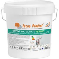 Peinture au silicate Tecno Prodist Tecpint Sol-Silicate Termic - Peinture au silicate pour intérieur et extérieur, respirante