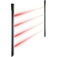 EL20RT/10 - Paire de barrières intérieures/extérieures (profil tubulaire). Hauteur de colonne 1 m, 4 faisceaux avec portées sélectionnables de 40 cm à 10 m (portée max. en intérieur 20 m). Structure e