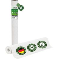Vliestapete Vliestapete weiß – Renoviervlies Mikro-Körnerstruktur 4er Set, 4 x 10,05 m x 0,53 m, rissüberbrückend, blickdicht, überstreichbar, Made in Germany – Veluxis