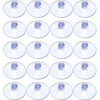 20 ventose trasparenti, ventose in plastica da 20 mm senza gancio, piccole ventose per vetro, piastrelle, pareti, bagno, armadi, tavolo