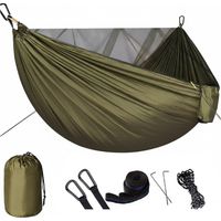 Moskitonetz, Hängematte (Tragkraft 300 kg), Outdoor-Hängematte, Biwakzelt-Faltschaukel-Zubehör, atmungsaktiv, leicht, für Camping, Reisen, Wandern und Garten (275 × 140 cm)
