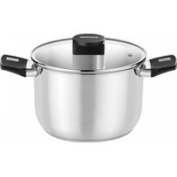 Olla Elite Inox Monix M240226/ Ø26cm/ 8L/ Acero Inoxidable/ Apta para Inducción