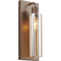 QAZQA Applique Hotel Chic bronzo scuro con vetro ambrato -