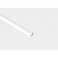 Profilé de finition PVC 20x2500mm blanc – Géométrie en demi-cercle – Pour cuisines industrielles et espaces confinés – Nettoyage facile – Emac