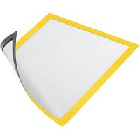 Durable 486904 DURAFRAME® Magnetic Cadre d'information magnétique DIN A4 jaune (l x H) 236 mm x 323 mm 5 pc(s)