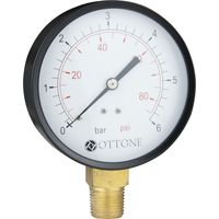 100mm 10 bar de l'eau de l'huile de l'air du 1/2" entrée latérale manomètre
