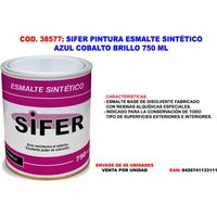 Sifer synthetische Emaillefarbe Kobaltblau glänzend 750 ml