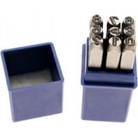 Bgs Technic – Poinçon à frapper 5 mm – Kit de 9 chiffres pour estampage acier et fer – Caractères identiques selon DIN 1451
