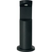 Bolarside Poller aus schwarzem Aluminium, Höhe 300mm, Breite 158mm