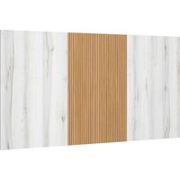 Tête de lit Arles en Albo blanc et chêne rayé 159 cm