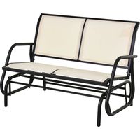 Banco columpio easycomfort garden swing bench tela transpirable metal