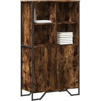 vidaXL Highboard Räuchereiche 79,5x35,5x137,5 cm Holzwerkstoff