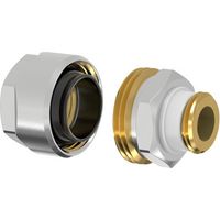 Flamco Plus DVGW Schwarzrohradapter für Rohr 3/8" x G 1/2" Außengewinde mit Einschneiddichtung