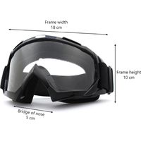 Lunettes de moto, lunettes de motocross, lunettes de moto tout-terrain, lunettes de quad, lunettes d'équitation, lunettes de protection pour VTT de course
